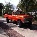 Orange Copper Candy and Gold Ghost Pearl on Ford F-150 Custom Paint.