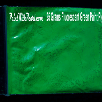 25 gram bag of green-fluorescent-paint-pigment