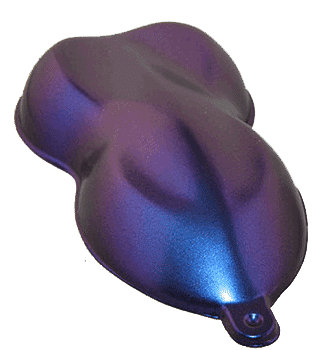 Red Blue Purple Chameleon Paint Pearls have a 400ºF Temp. Tolerance.