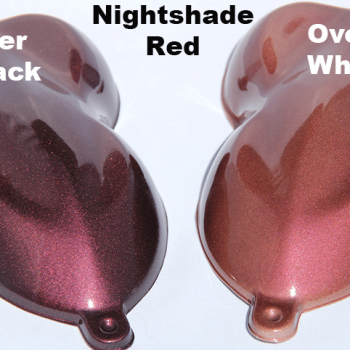 Nightshade Red over Black and over White