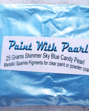 25 gram bag of Shimmer Sky Blue Candy