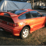 Gold Shimmer Ghost Pearl on Honda CRX.