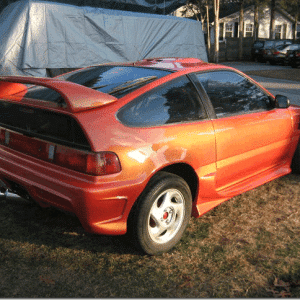 Gold Shimmer Ghost Pearl on Honda CRX.