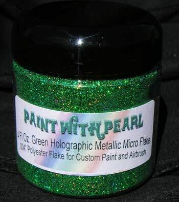 4 oz Jar Green Holographic Metal Flake