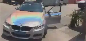 Holographic bmw using our holographic pearl pigment.