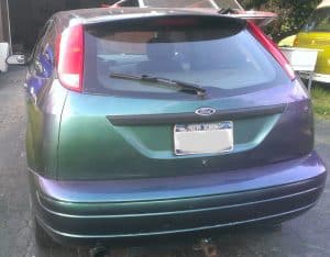 Red green blue 4739rg chameleon pigment painted ford focus