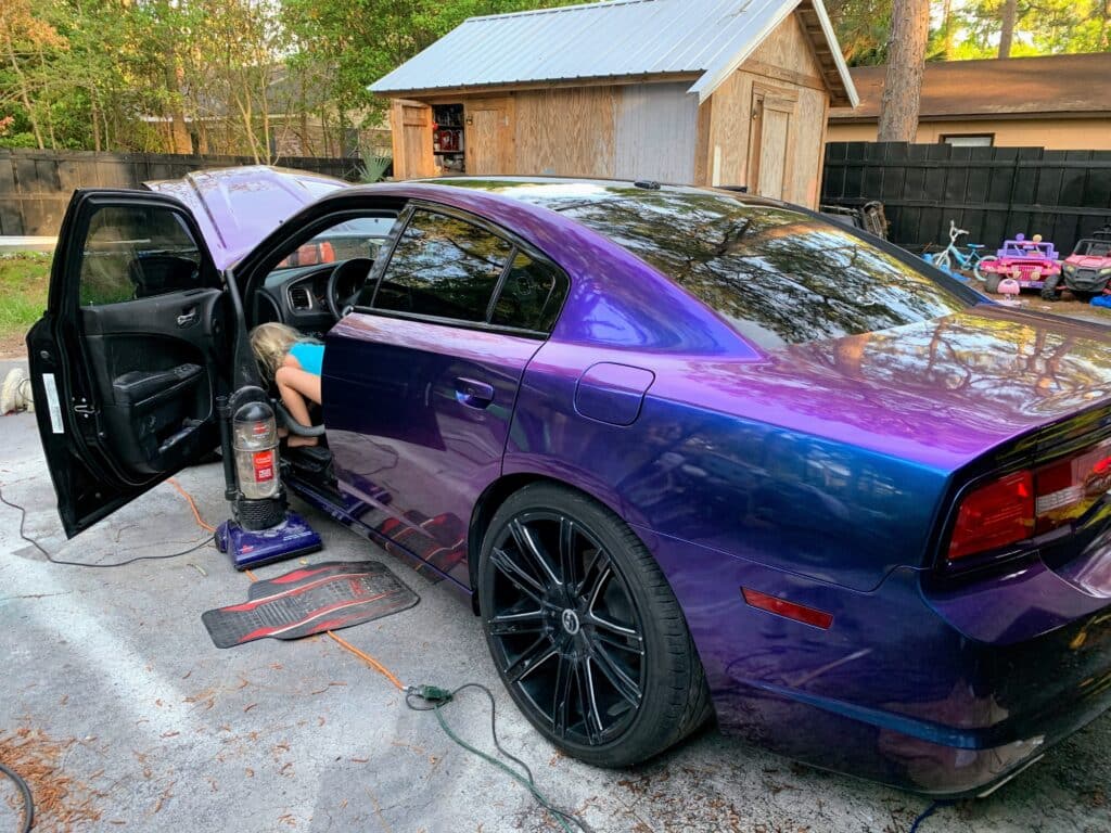 Purple car paint discount