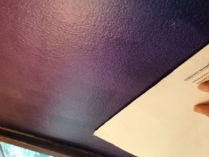 Chameleon faux finish wall from the "purple angle".