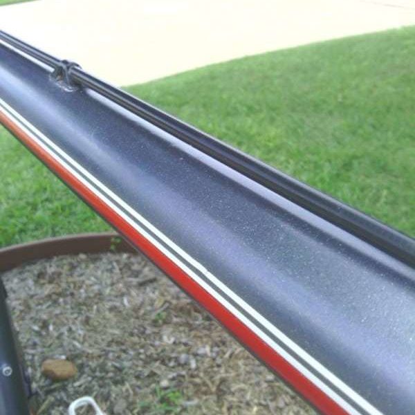 black gunmetal candy pearl on a road bike