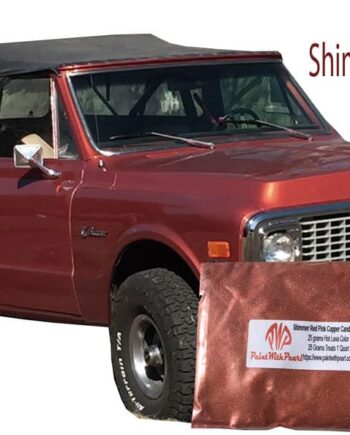 Shimmer Red Pink Copper Candy Pearls on a Chevy Truck.